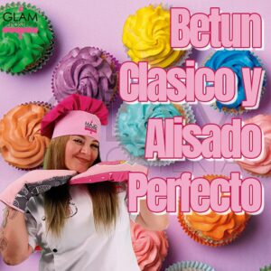 Diseño de GLAM que representa el curso de Betunes y Alisado Perfecto